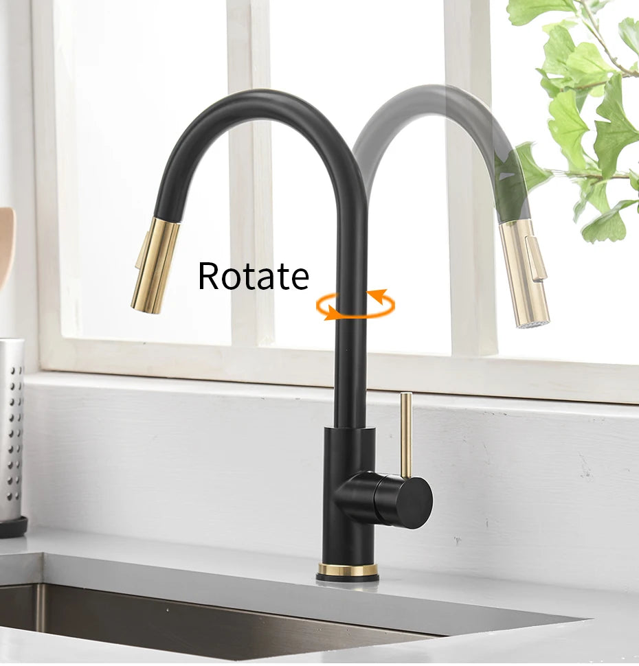 Sensor Kitchen Faucets Smart Touch Inductive Sensitive Mixer Tap