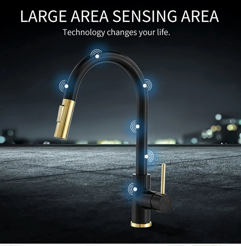 Sensor Kitchen Faucets Smart Touch Inductive Sensitive Mixer Tap