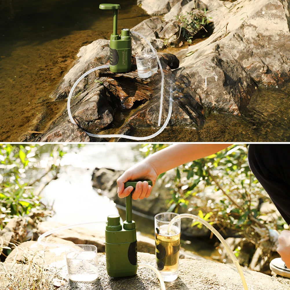 Outdoor Water Filter Filtration System Portable Purifier Emergency Survival Tool