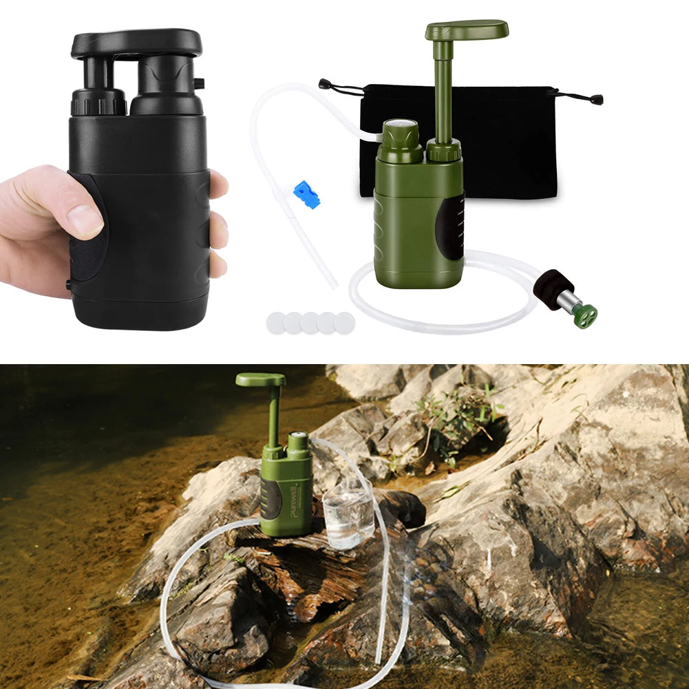 Outdoor Water Filter Filtration System Portable Purifier Emergency Survival Tool