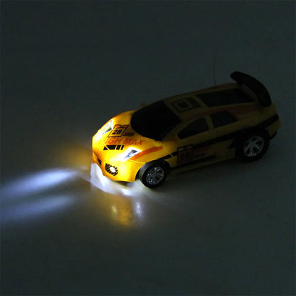 Coke Can Battery Operated Mini RC Racing Drift Car LED Lights