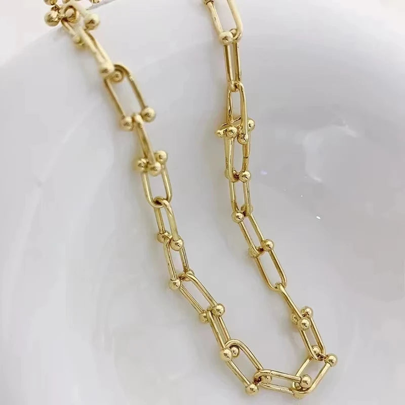 Real 18K Gold Vintage Bracelet Pure, Light Luxury Fine Jewelry