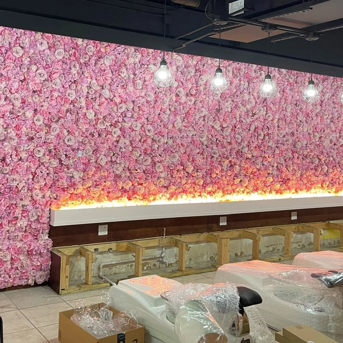 Rose Flower Wall For Weddings ,Baby Shower, Parties Backdrop Decor