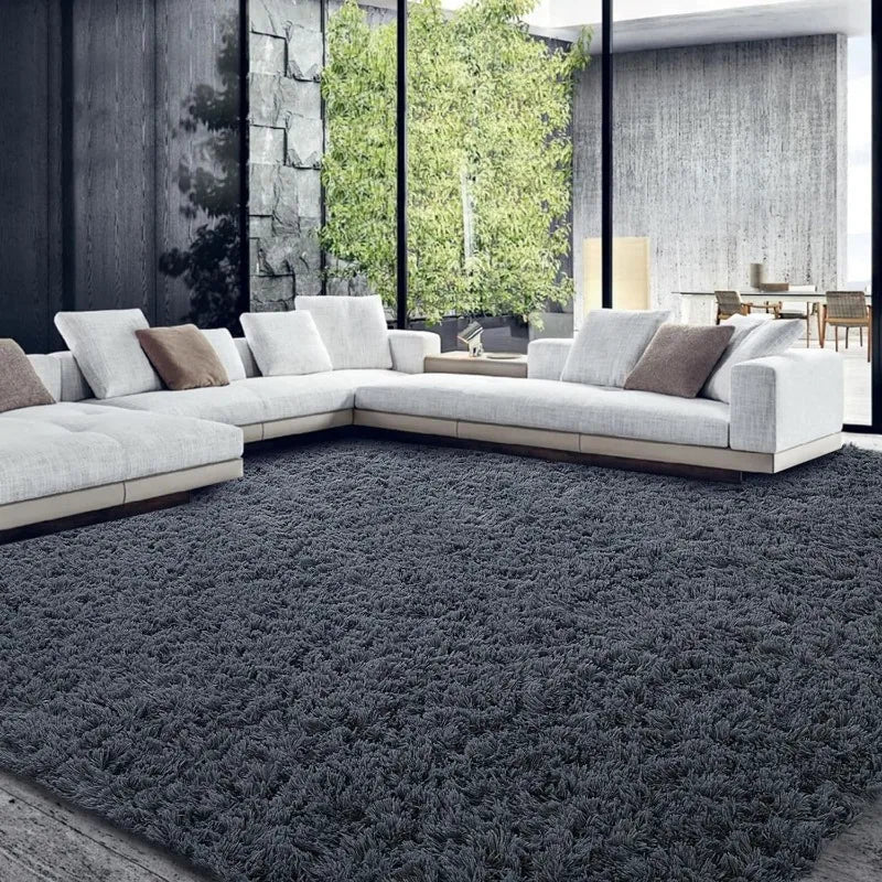 Ultra Fuzzy 9*12 Plush Faux Fur Carpet , Non-Skid