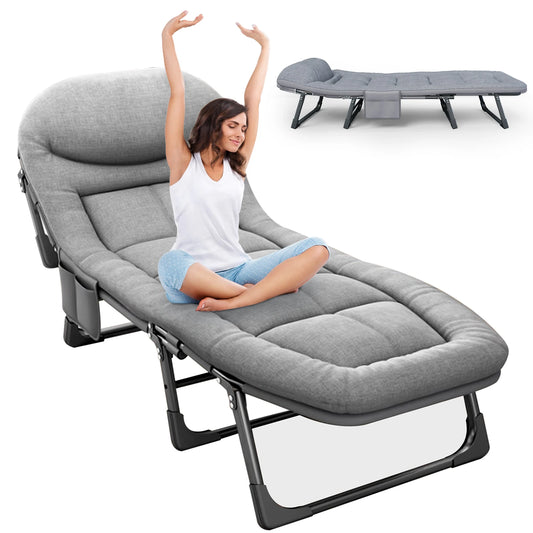 Sleeping Cots  6 Positions, Portable & Foldable Bed