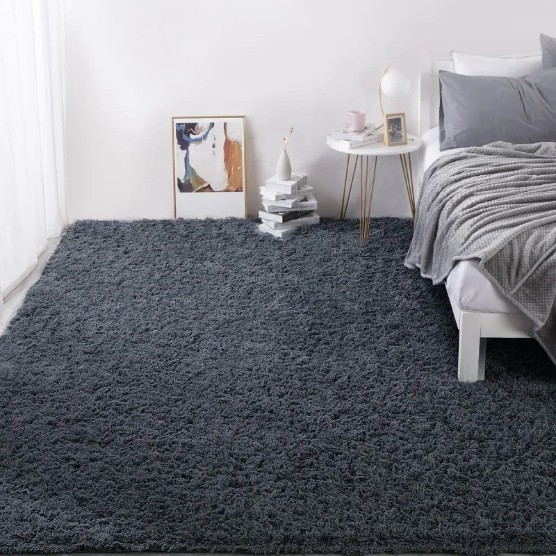 Ultra Fuzzy 9*12 Plush Faux Fur Carpet , Non-Skid