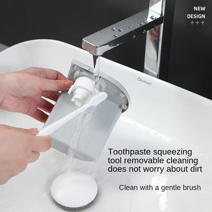 Magnetic Inverted Toothbrush Holder, Toothpaste Squeezer Dispenser