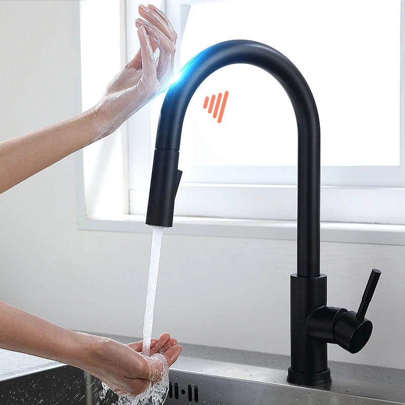 Sensor Kitchen Faucets Smart Touch Inductive Sensitive Mixer Tap