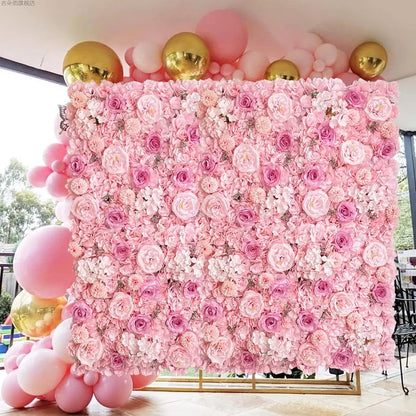 Rose Flower Wall For Weddings ,Baby Shower, Parties Backdrop Decor