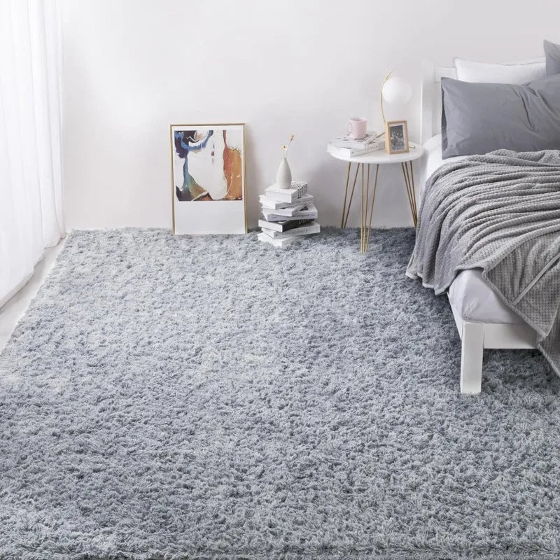 Ultra Fuzzy 9*12 Plush Faux Fur Carpet , Non-Skid