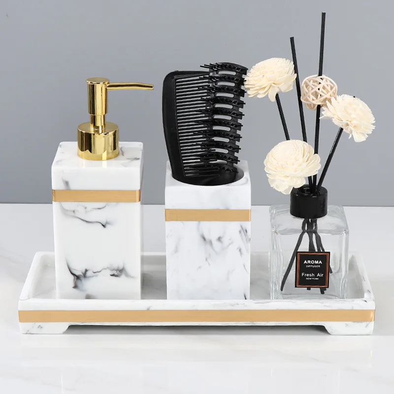 Marble Toothbrush Holder, Bathroom set Accessories Toothpaste Holder