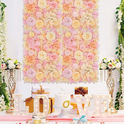 Rose Flower Wall For Weddings ,Baby Shower, Parties Backdrop Decor