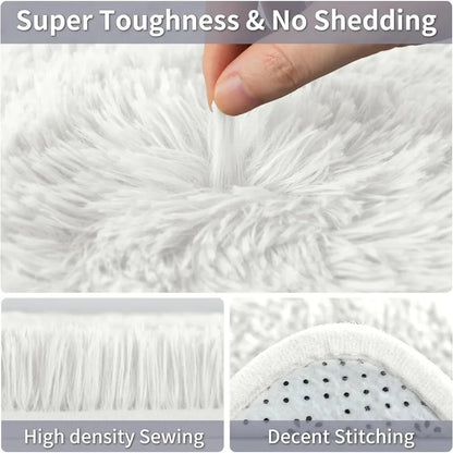 Non-Slip Plush Fluffy Furry Fur Area Rug 8*10