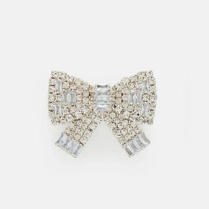 Bow Earrings: Rhinestone Piercing Fashion Jewelry