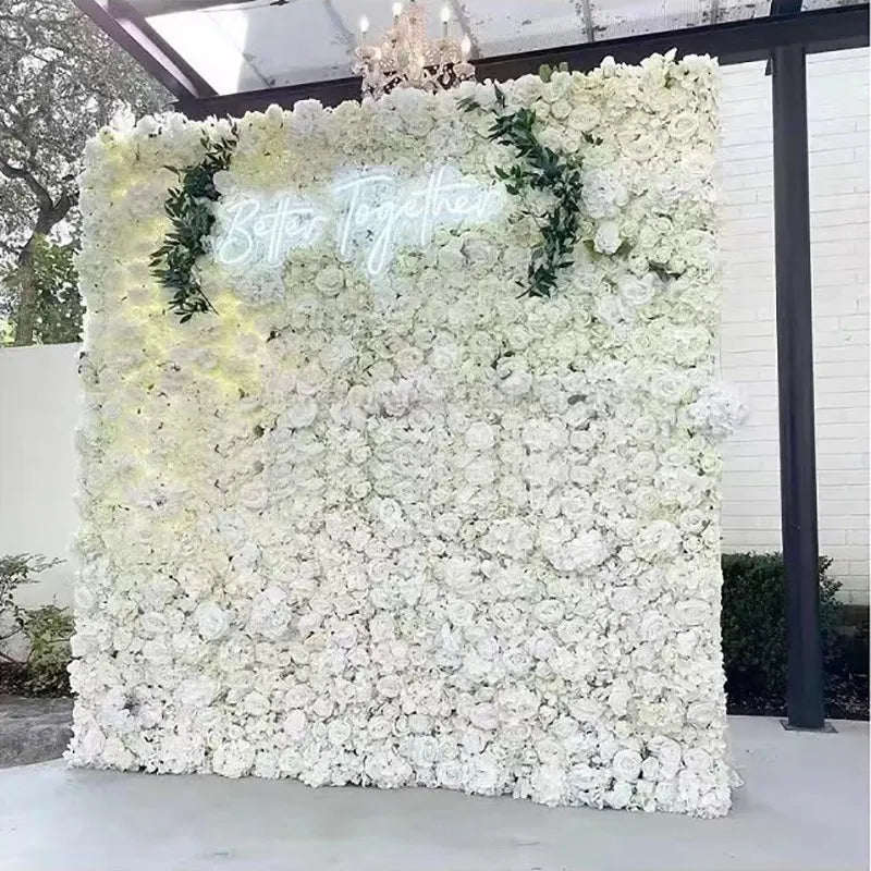 Rose Flower Wall For Weddings ,Baby Shower, Parties Backdrop Decor